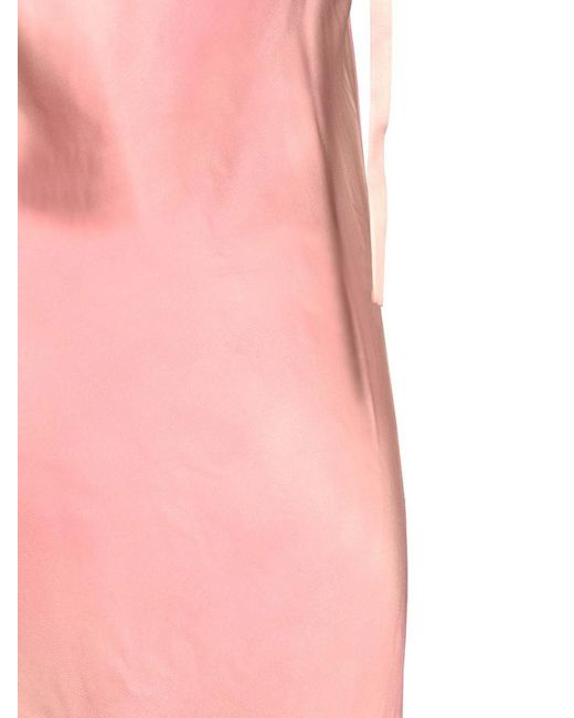 Acne Pink Satin Slip Dress