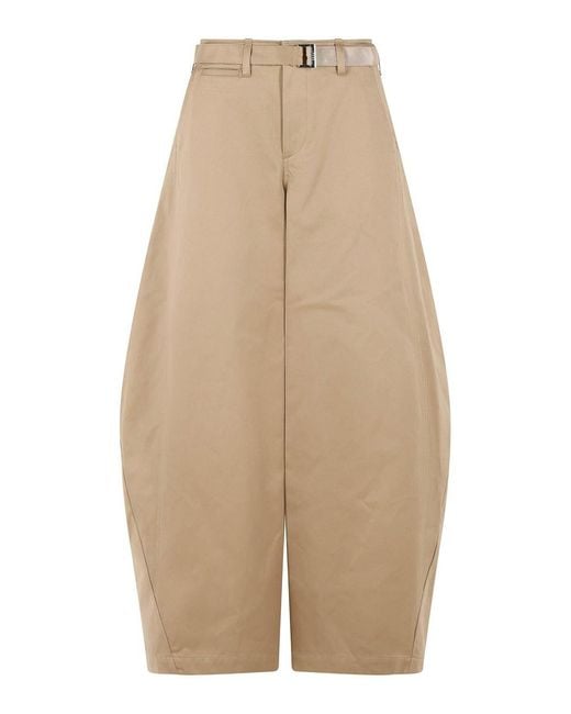 Sacai Natural Chino Cotton Pants