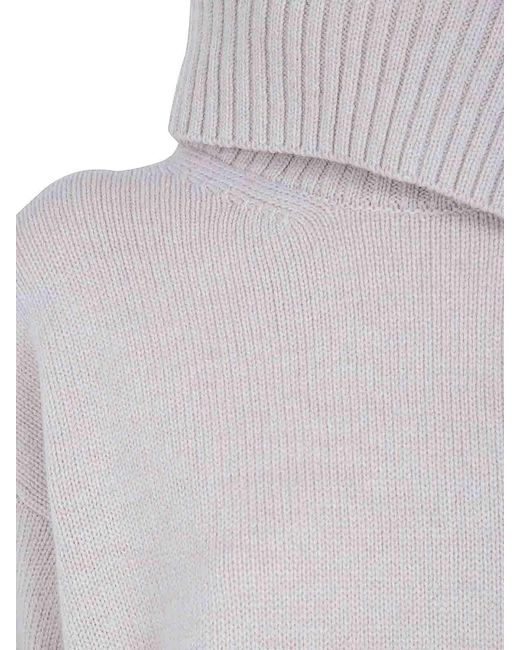 Anneclaire White Turtle Neck Sweater
