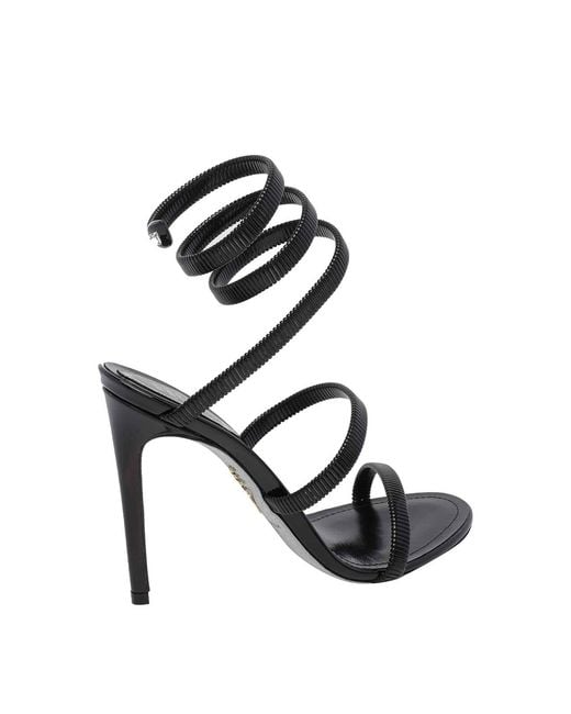 Rene Caovilla Black Juniper Pump Sandals