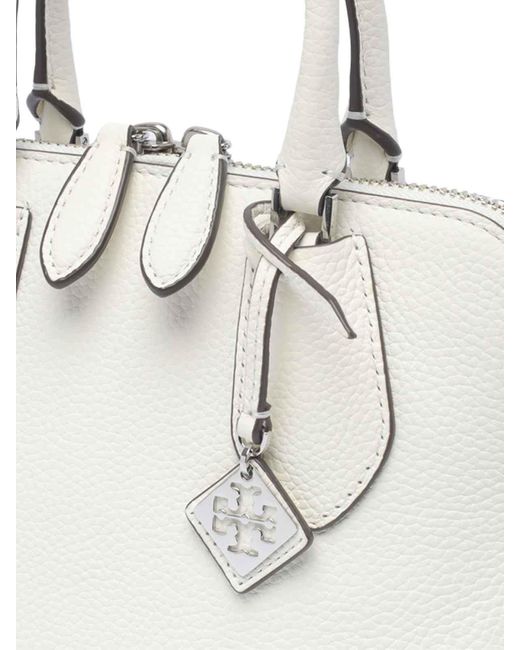 Tory Burch White Mini Swing Handbag