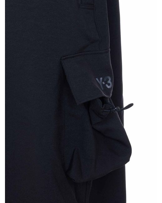 Y-3 Blue Cargo Track Pants for men