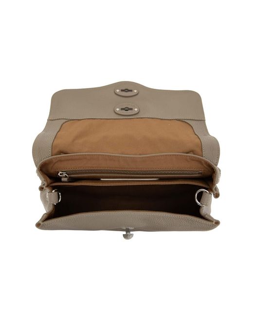 Zanellato Brown Shoulder Bag Postina Baby
