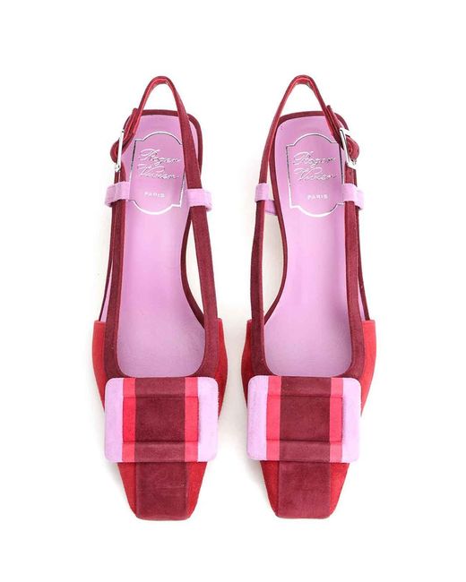 Roger Vivier Red Slingback Pumps
