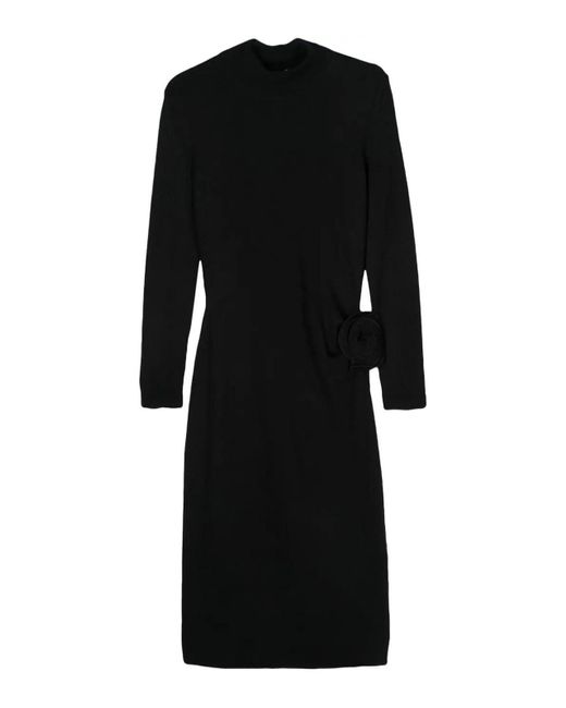 Magda Butrym Black Knit Midi Dress