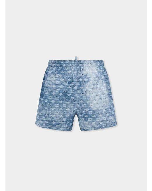 DSquared² Blue Swim Shorts for men