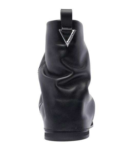 The Attico Black Mini Robin Combat Booties