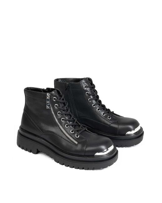 Just Cavalli Black Bourne Zip Ankle Boot for men