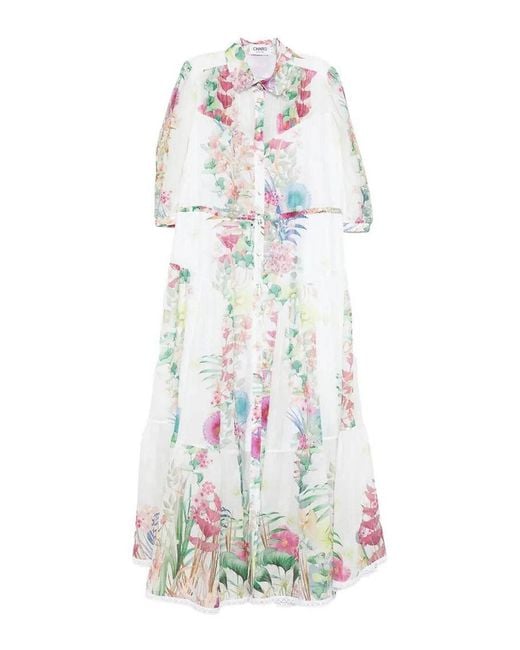 Charo Ruiz White 'Criselle' Long Dress
