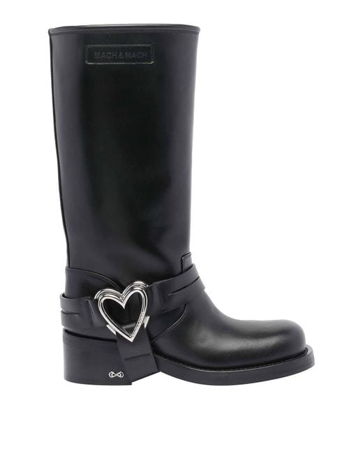 Mach & Mach Black Boots