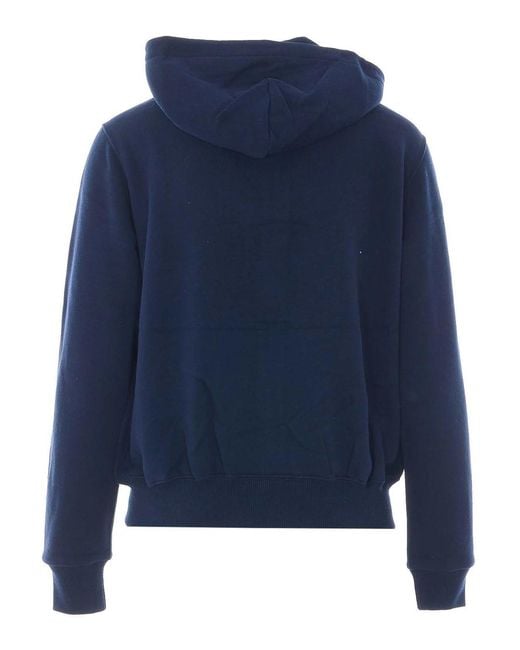 Polo Ralph Lauren Blue Polo Logo Zip Up Hoodie