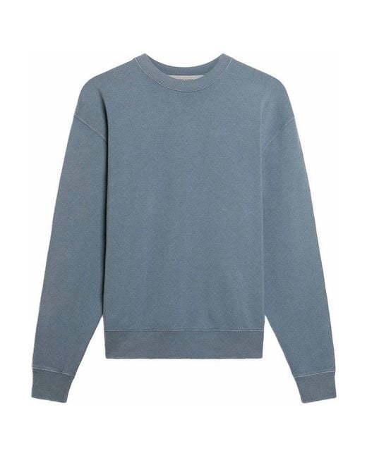 Golden Goose Deluxe Brand Blue Cotton Crewneck Sweatshirt for men