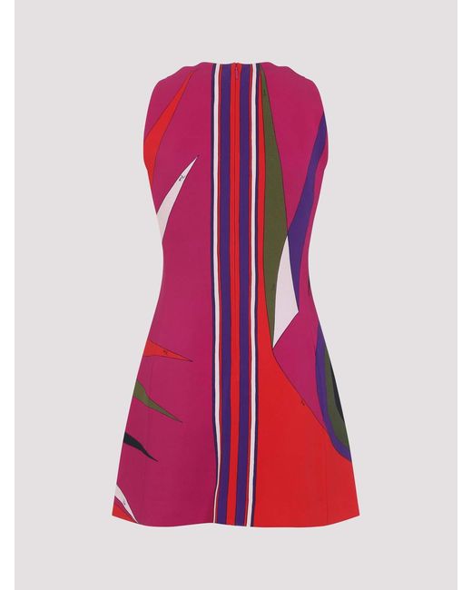 Emilio Pucci Purple Cady Mini Dress