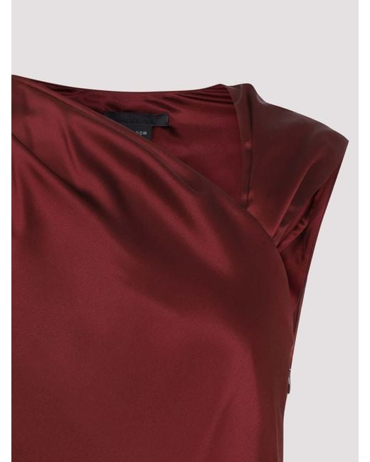 Max Mara Purple Edolo Midi Dress