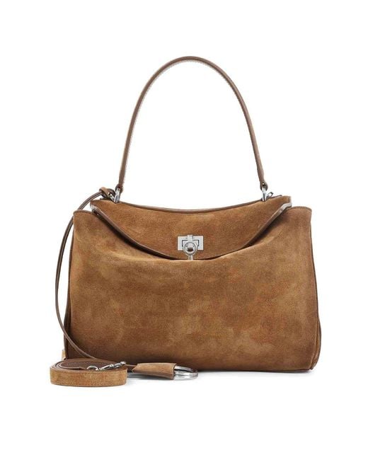 Balenciaga Brown Rodeo Top Handle S Handbag