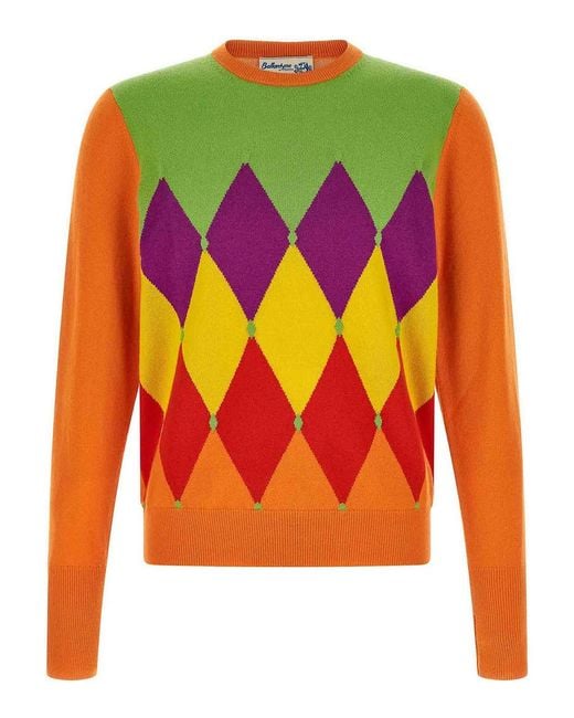Ballantyne Orange Sweater for men