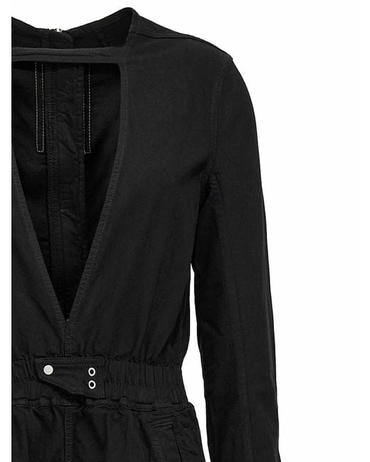 Rick Owens Black Eclipse Bodybag One-Length Bodysuit