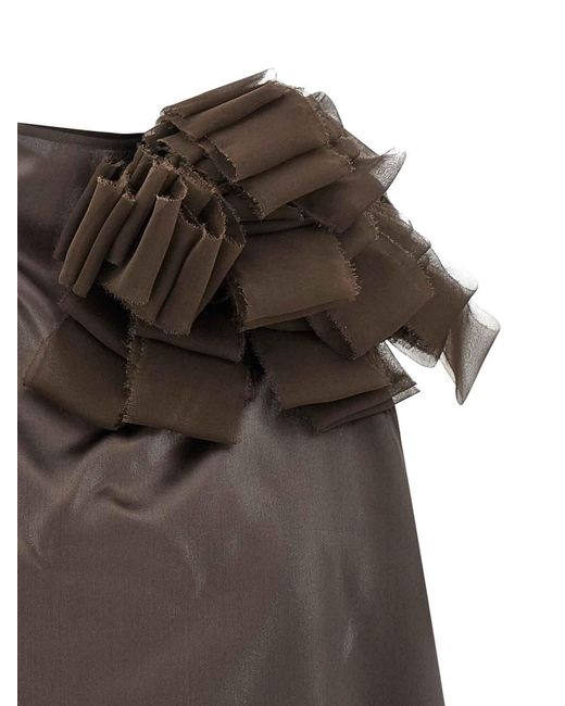Magda Butrym Brown Sleeveless Tops
