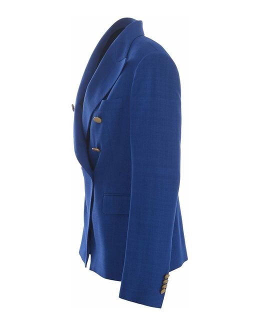 Tagliatore Blue Casual Jacket