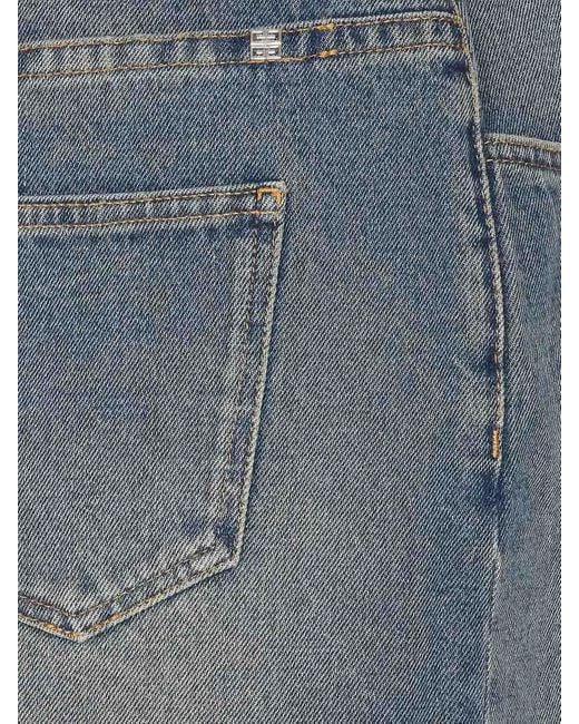 Givenchy Blue Mini Denim Skirt
