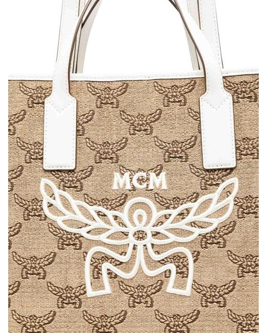 MCM Natural Himmel Oth Shopper Medium Bag
