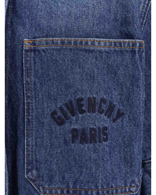 Givenchy Blue Cocoon Shirt