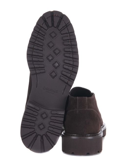 Doucal's Black Doucals Suede Ankle Boot for men