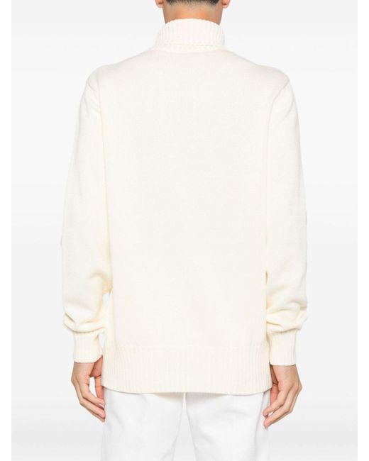 Givenchy White Paris Sweater With A High Neck for men