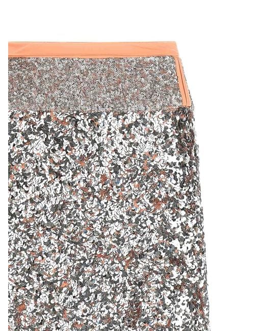 Rabanne Gray Sequin Skirt
