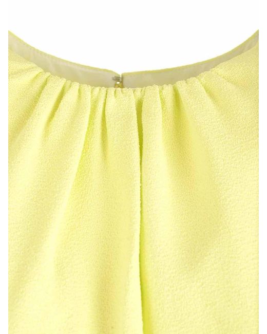 Lanvin Yellow Mini Shift Sleevless Dress