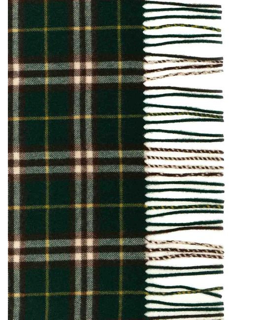 Burberry Green Check Scarf for men