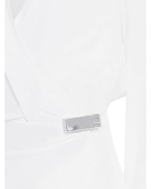 The Attico White Cotton Popl