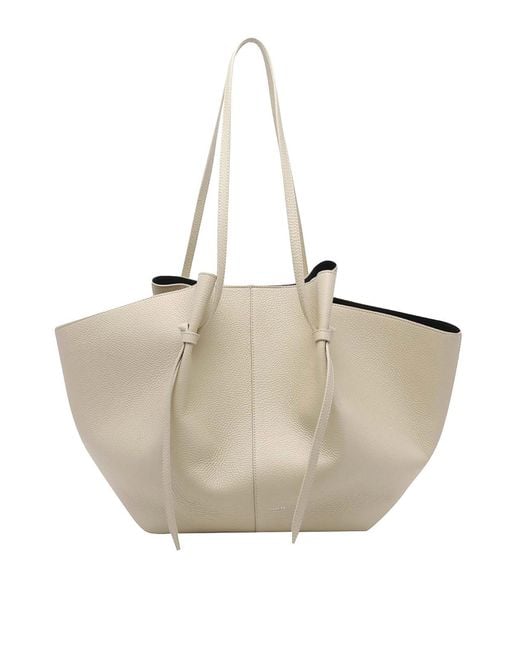 Yuzefi Natural Xl Angora Mochi Shoulder Bag