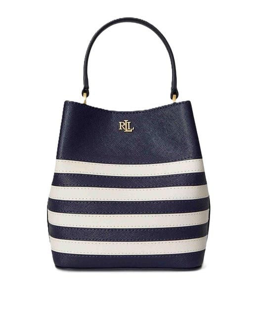 Ralph Lauren Blue Reese Sm Bkt-Bucket Bag-Small-Piecd
