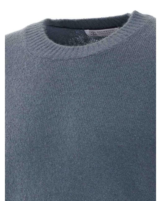 Brunello Cucinelli Blue Sweater for men