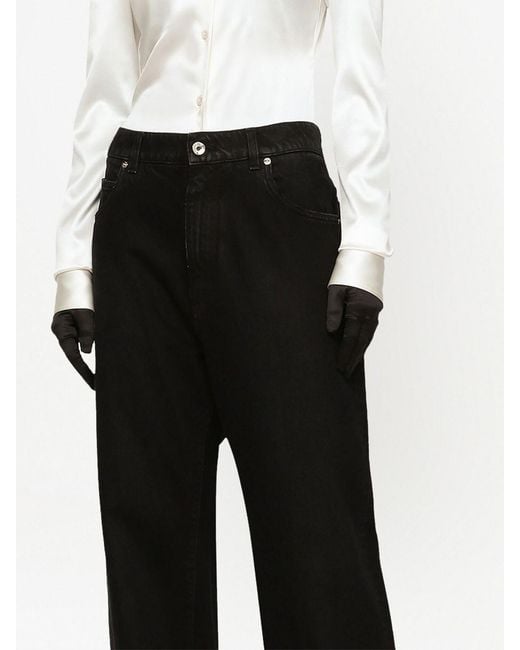 Dolce & Gabbana Black Denim Boyfriend Jeans
