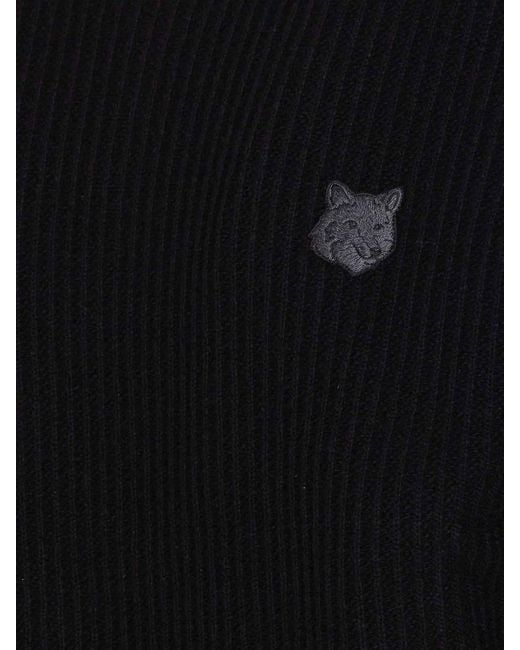 Maison Kitsuné Blue Fox Head Sweater for men