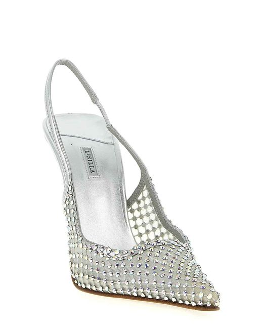 Le Silla White Gilda Slingback
