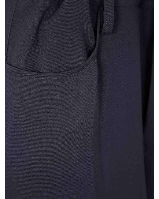 Y's Yohji Yamamoto Blue Long Straight Trousers