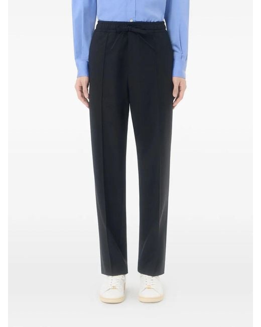 Valentino Garavani Black Ricamo Pants
