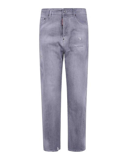DSquared² Blue Loose Twist Jeans for men