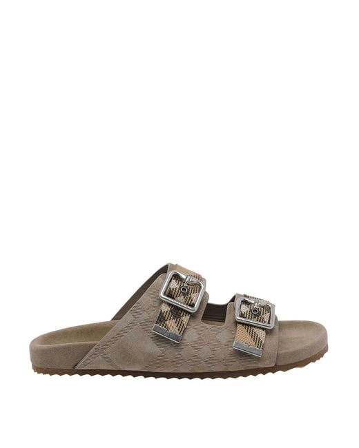 Burberry Natural Urchin Check Sandal for men