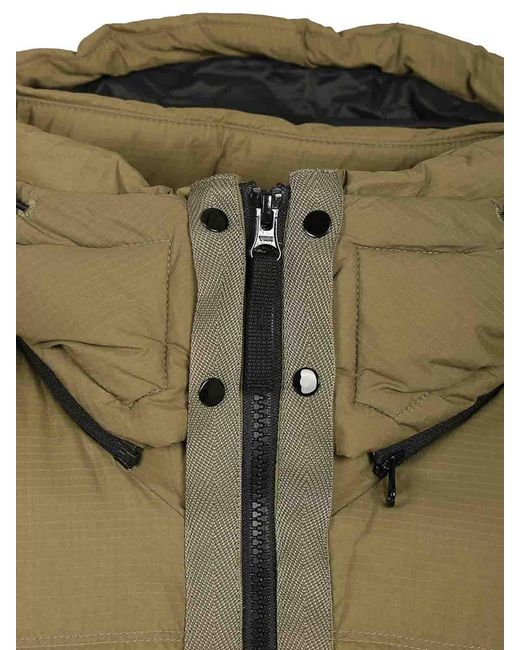 Stone Island Green Down Jacket for men
