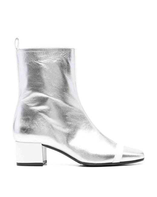 CAREL PARIS White Audrey 25 Anckle Boots