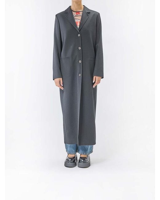 Moschino Gray Long Coat
