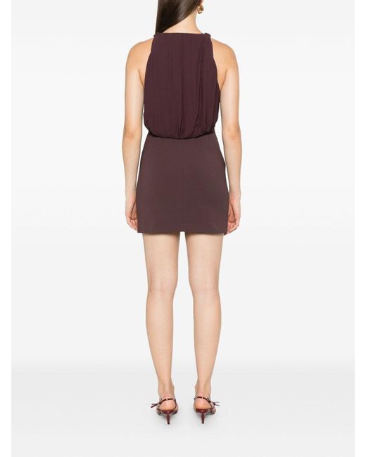 Elisabetta Franchi Purple Mini Dress