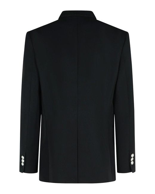 Balmain Black Virgin Wool Blazer for men