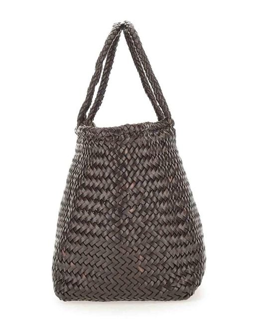 Borsa Cestino Piccola di Dragon Diffusion in Brown