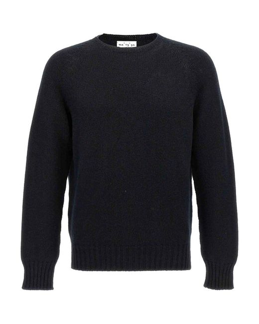 Ma'ry'ya Blue Crew-Neck Sweater for men