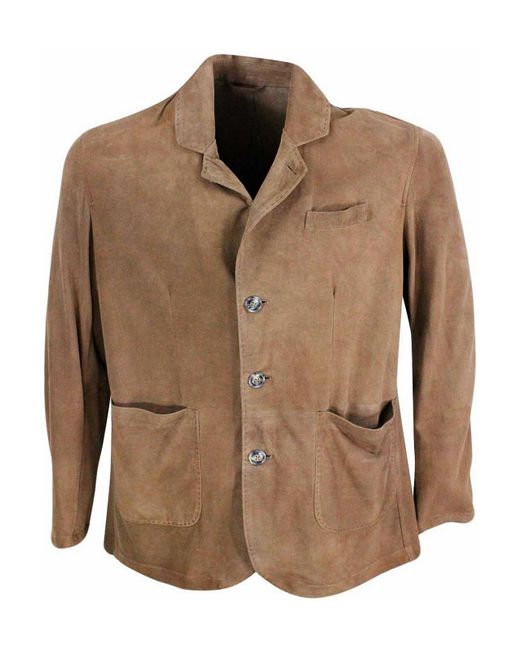Barba Napoli Brown Jacket for men